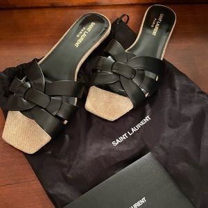 Saint Laurent Slippers Dust Bag, With Box Size 37